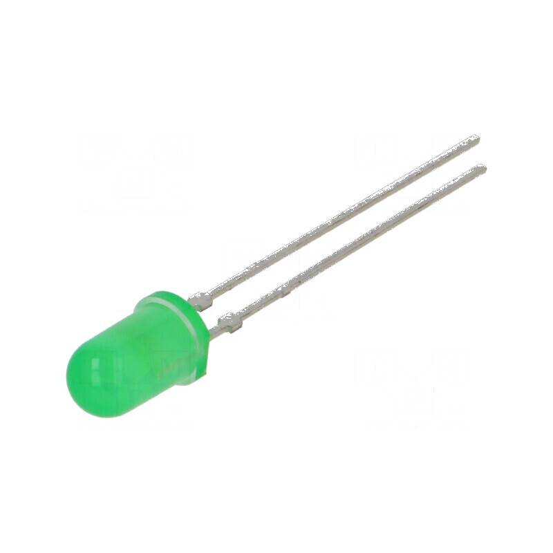 LED 5mm verde 6,3-20mcd 25° convex | Electronic-mag.ro | Componente Electronice