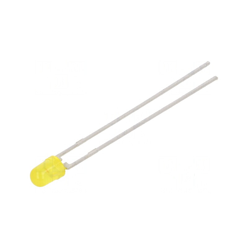 LED galben 3mm 1,6÷10mcd 30° convex 2,4÷3V | Electronic-mag.ro | Componente Electronice