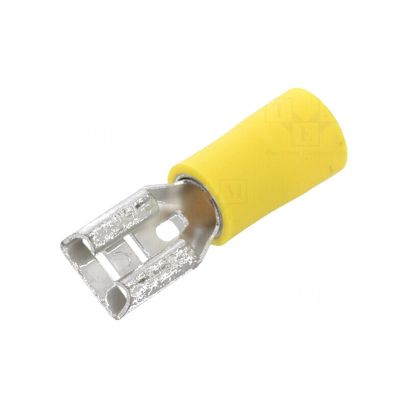 Terminal plat 6,3mm mamă 0,8mm pentru cablu 2,5÷6mm2 crimpat | Electronic-mag.ro | Componente Electronice