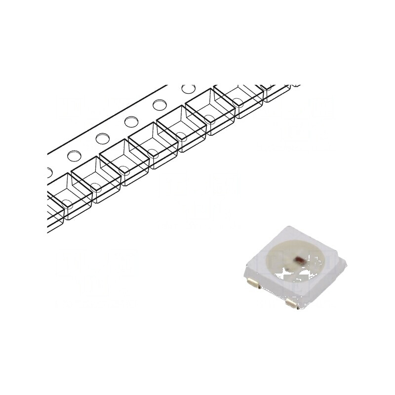 LED SMD 5050 Programabil RGB 5x5mm 3,7V-5,3V 2kHz | Electronic-mag.ro | Componente Electronice