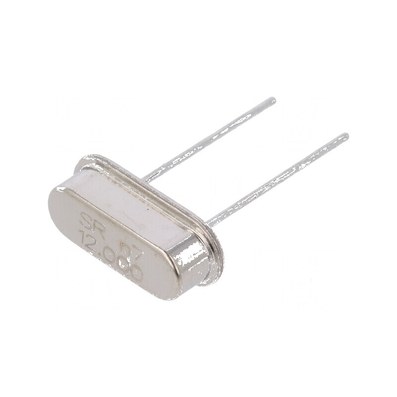 Rezonator cu cuarț 12MHz ±30ppm 20pF THT HC49-S | Electronic-mag.ro | Componente Electronice