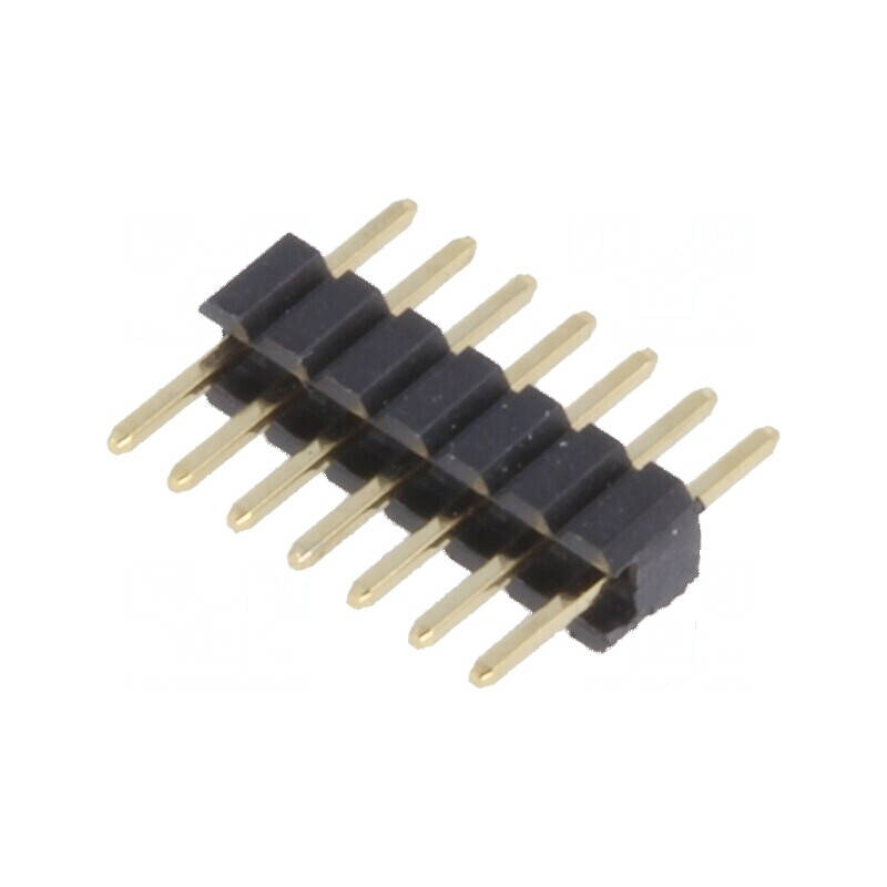 Conector şir pini tată 7 pini 1,27mm THT | Electronic-mag.ro | Componente Electronice
