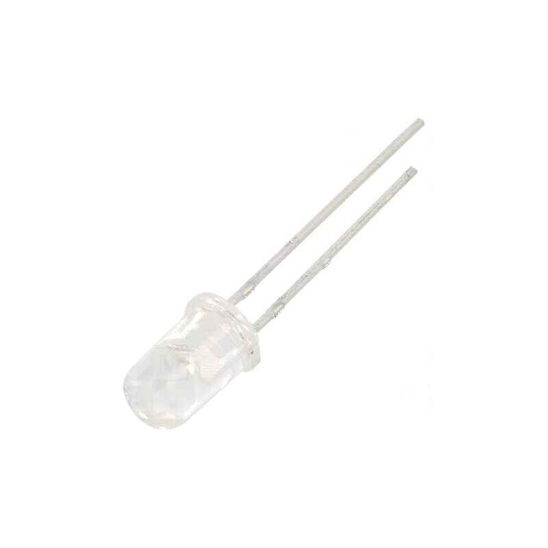 LED 5mm roșie 1600mcd 20° convex | Electronic-mag.ro | Componente Electronice