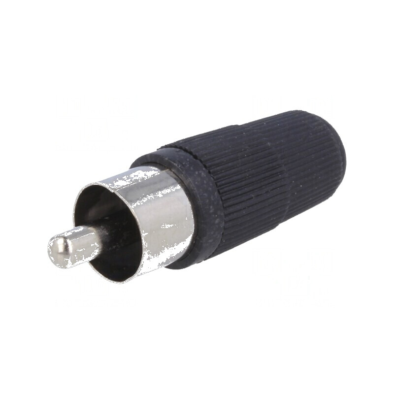 Conector RCA mufă tată drept neagră pentru lipire pe cablu | Electronic-mag.ro | Componente Electronice Conector RCA mufă tată drept neagră pentru lipire pe cablu | Electronic-mag.ro | Componente Electronice