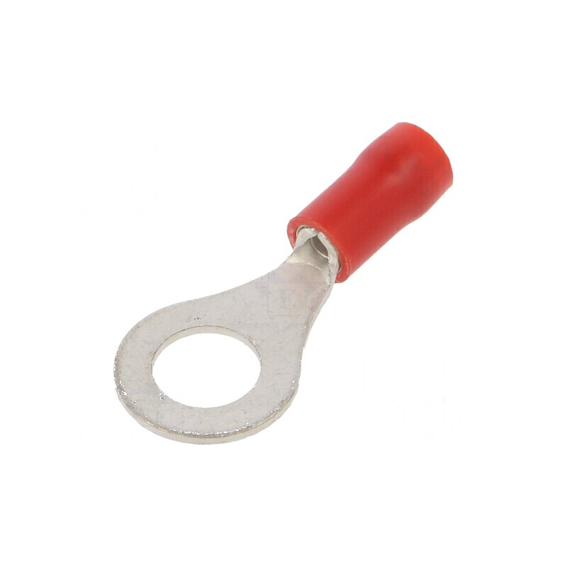 Vârf inelar M6 Ø 6,4mm pentru cablu izolată 0,25-1,5mm2 crimpat | Electronic-mag.ro | Componente Electronice