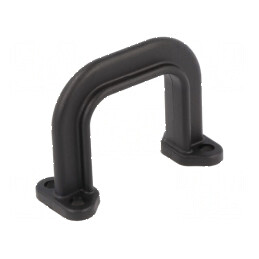 Suport poliamidă neagră 28,5mm x 36mm x 15,3mm cu manetă | Electronic-mag.ro | Componente Electronice