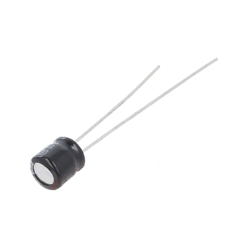 Condensator electrolitic THT 10uF 25VDC Ø5x5mm 2mm Raster | Electronic-mag.ro | Componente Electronice