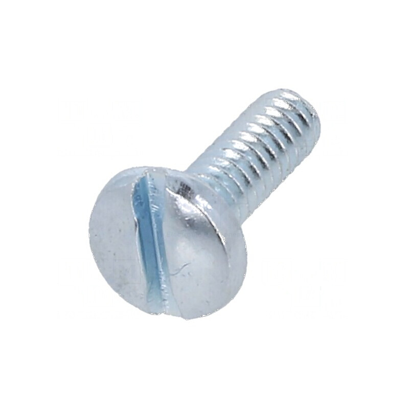 Şurub UNC 4-40x9,53 cu cap rotund crestat din oţel zincat | Electronic-mag.ro | Componente Electronice
