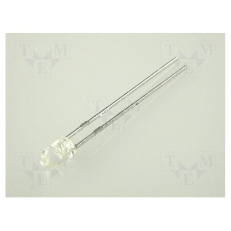 LED 3mm galben 200-1300mcd 50° convex | Electronic-mag.ro | Componente Electronice