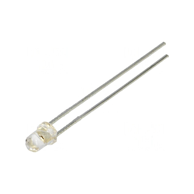 LED 3mm portocalie 1300mcd 20° convex | Electronic-mag.ro | Componente Electronice