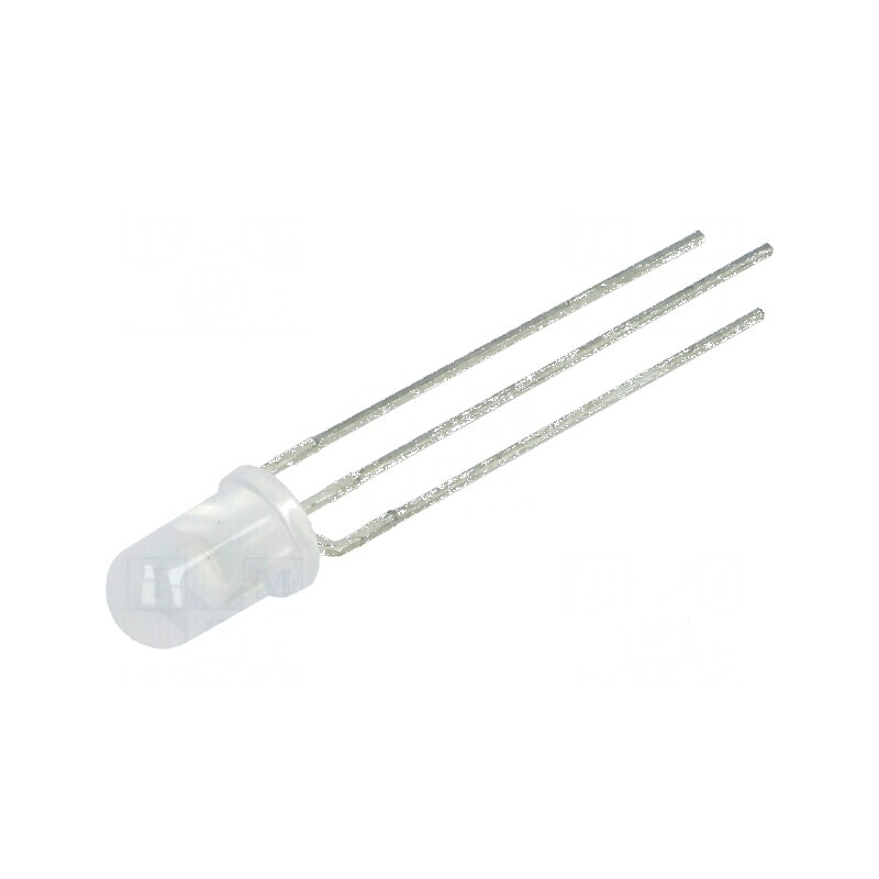LED 5mm roșu/verde 50° convex, Nr. term: 3 | Electronic-mag.ro | Componente Electronice