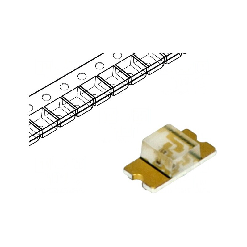 LED SMD 1206 verde 71-450mcd 3,2x1,6x1,1mm 130° 2,8-3,6V | Electronic-mag.ro | Componente Electronice