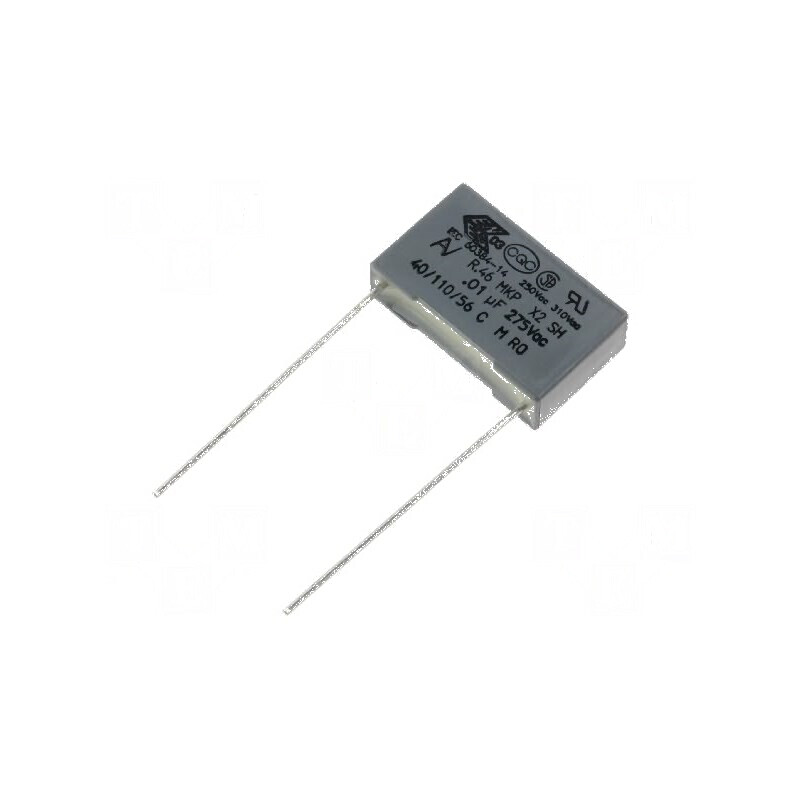 Condensator polipropilenă X2 R46 10nF 18x5x11mm THT ±20% | Electronic-mag.ro | Componente Electronice