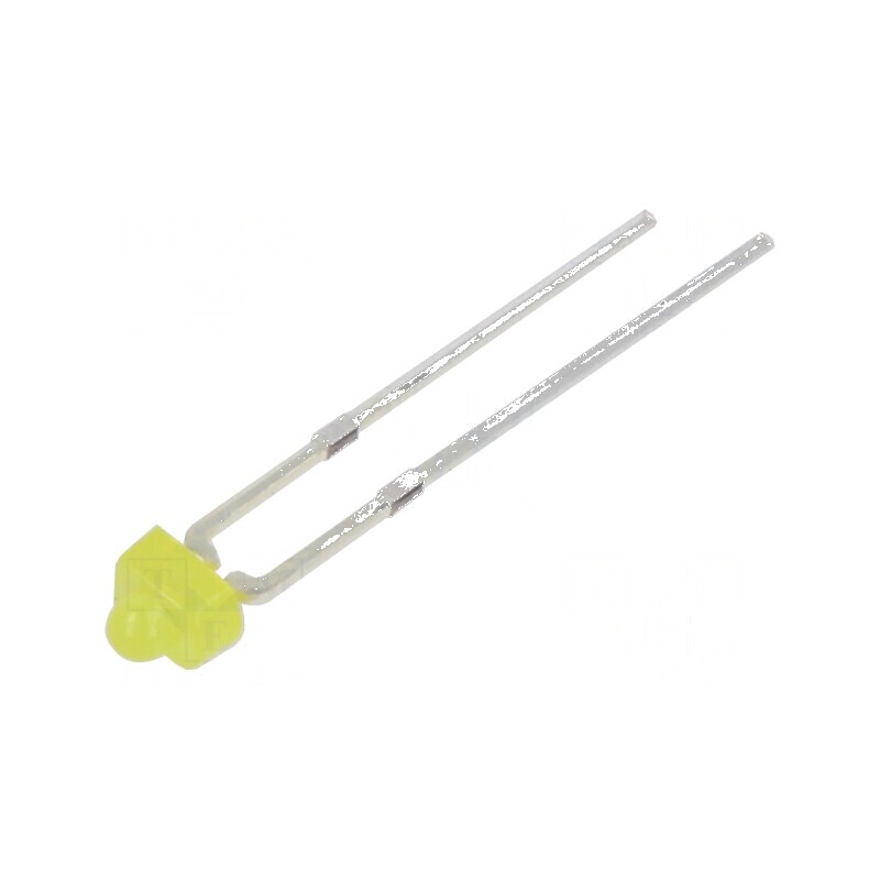 LED galbenă 500-750mcd 30° convex 2,54mm THT | Electronic-mag.ro | Componente Electronice