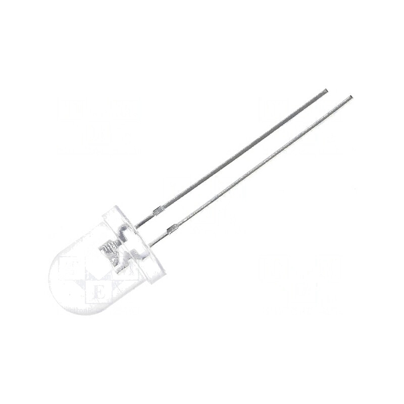 LED 8mm verde 3000-5800mcd 30° convex | Electronic-mag.ro | Componente Electronice