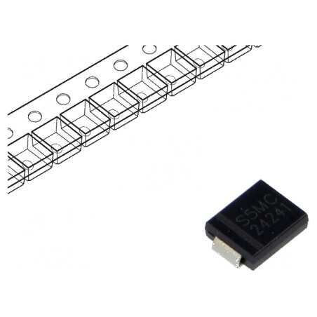 Diodă redresoare SMD 1kV 5A SMC Ufmax 1,15V Ir 10uA | Electronic-mag.ro | Componente Electronice