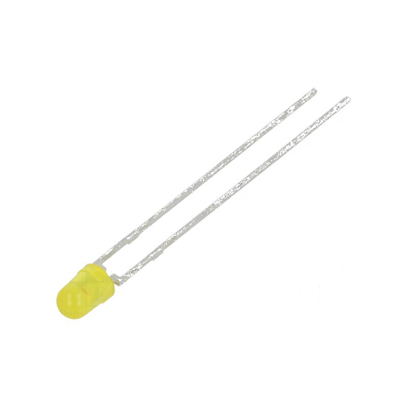 LED 3mm galben 0,63-1,2mcd 50° convex | Electronic-mag.ro | Componente Electronice