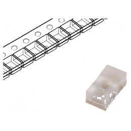 LED SMD 0603 portocalie 2mA 1,6x0,8x0,6mm 80° | Electronic-mag.ro | Componente Electronice
