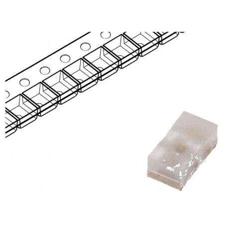 LED SMD 0603 portocalie 2mA 1,6x0,8x0,6mm 80° | Electronic-mag.ro | Componente Electronice