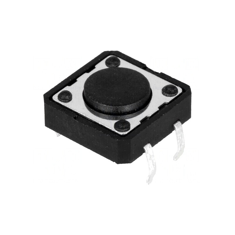 Microîntrerupător TACT SPST-NO 0,05A/12VDC THT | Electronic-mag.ro | Componente Electronice