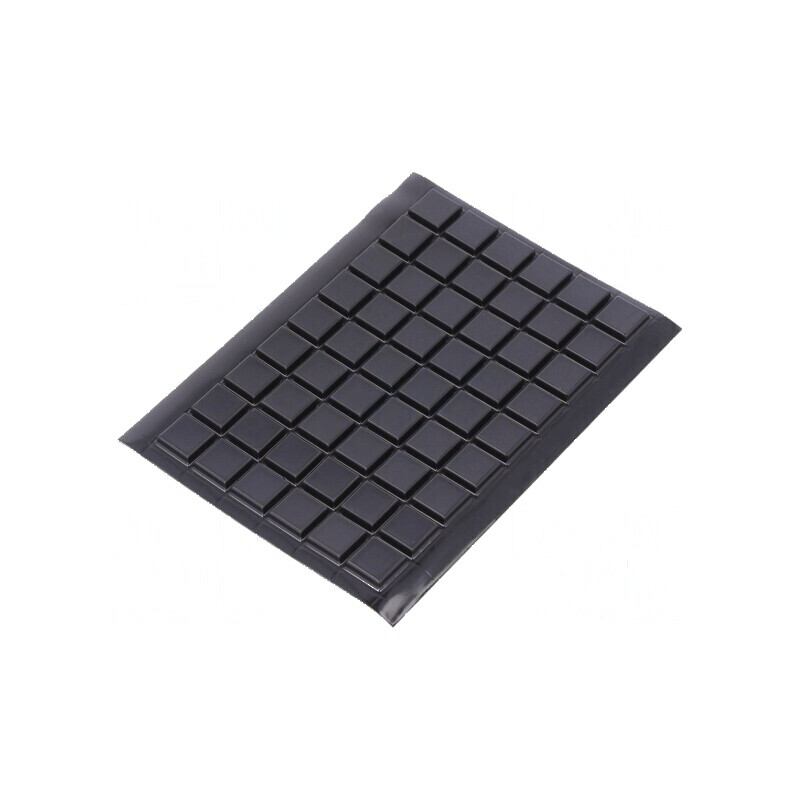 Picioruş autoadeziv negru 2,5mm poliuretan Bumpon | Electronic-mag.ro | Componente Electronice
