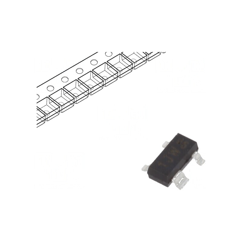 Tranzistor NPN bipolar 30V 0,1A 250mW SOT143B bază comună x2 | Electronic-mag.ro | Componente Electronice