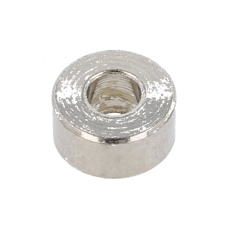 Manşon distanţier cilindric 3mm alamă nichel 6mm | Electronic-mag.ro | Componente Electronice