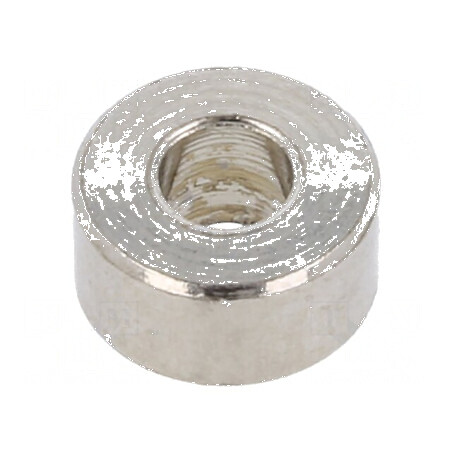 Manşon distanţier cilindric 3mm alamă nichel 6mm | Electronic-mag.ro | Componente Electronice