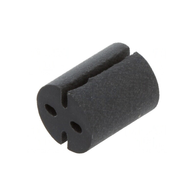 Bucșă distanțare LED neagră PVC Øext: 5,1mm ØLED: 3mm, 5mm | Electronic-mag.ro | Componente Electronice