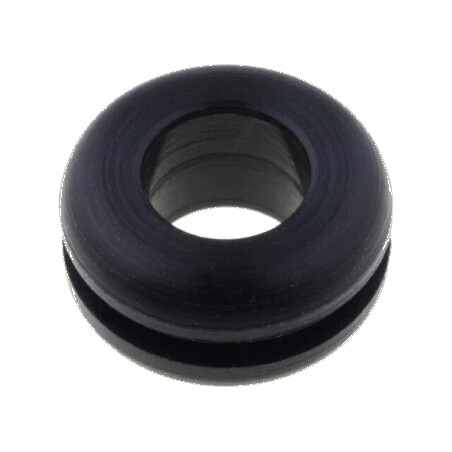 Manșon din gumă neagră Ø 11mm Ø orificiu 7mm | Electronic-mag.ro | Componente Electronice