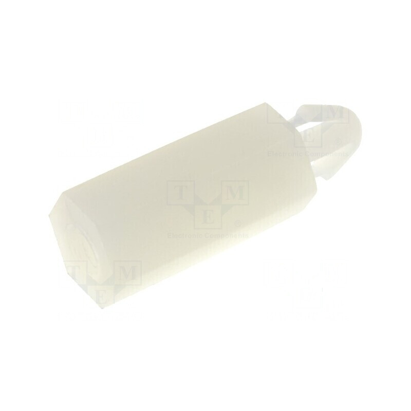 Distanțier PCB poliamidă 12mm naturală, Cheie 5,5mm | Electronic-mag.ro | Componente Electronice