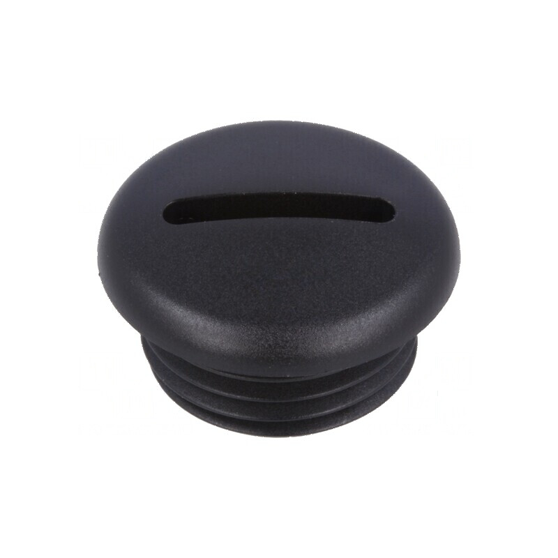 Capac de protecţie M16 1,5 poliamidă neagră 8mm | Electronic-mag.ro | Componente Electronice
