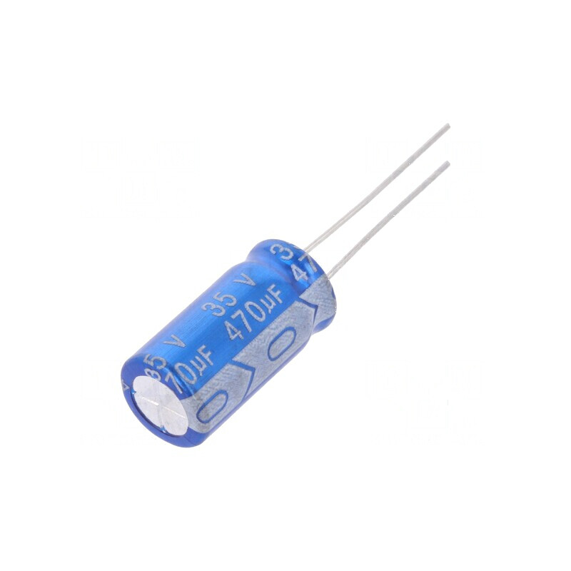 Condensator electrolitic THT 470uF 35V Ø10x20mm 5mm | Electronic-mag.ro | Componente Electronice