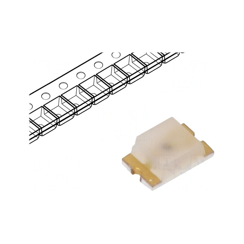 LED SMD 0804 ambră 28,5-95mcd 2x1,25x0,8mm 170° 20mA 60mW | Electronic-mag.ro | Componente Electronice