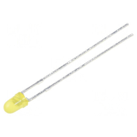 LED 3mm galben 110-250mcd 60° convex | Electronic-mag.ro | Componente Electronice