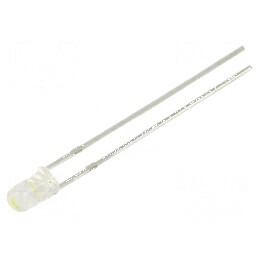 LED 3mm alb rece 8000-16500mcd 36° 2,8-3,4VDC 60mW | Electronic-mag.ro | Componente Electronice