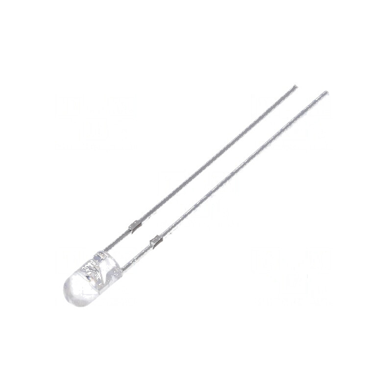 LED 3mm albastru 2180÷3000mcd 30° convex | Electronic-mag.ro | Componente Electronice