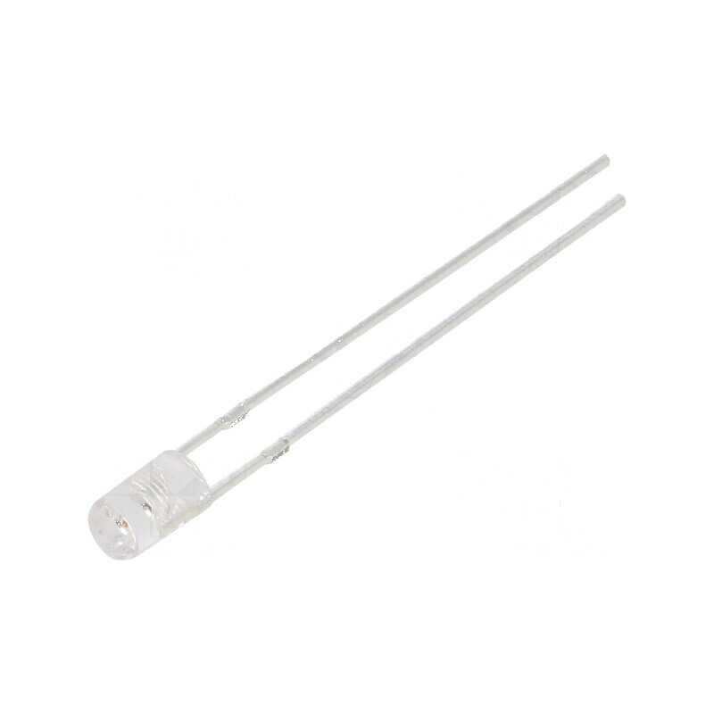 LED 3mm roșie 750-1120mcd 140° plat | Electronic-mag.ro | Componente Electronice