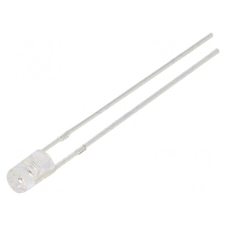 LED 3mm roșie 750-1120mcd 140° plat | Electronic-mag.ro | Componente Electronice