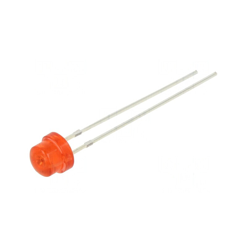 LED 4,8mm roșie 750-1560mcd 100° convex 130mW | Electronic-mag.ro | Componente Electronice