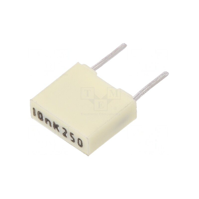 Condensator poliester 10nF 160VAC 250VDC 5mm ±10% THT R82 | Electronic-mag.ro | Componente Electronice