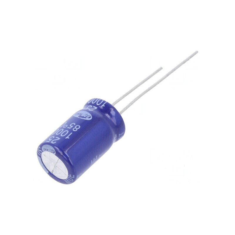 Condensator electrolitic THT 1000uF 25VDC Ø10x16mm ±20% | Electronic-mag.ro | Componente Electronice