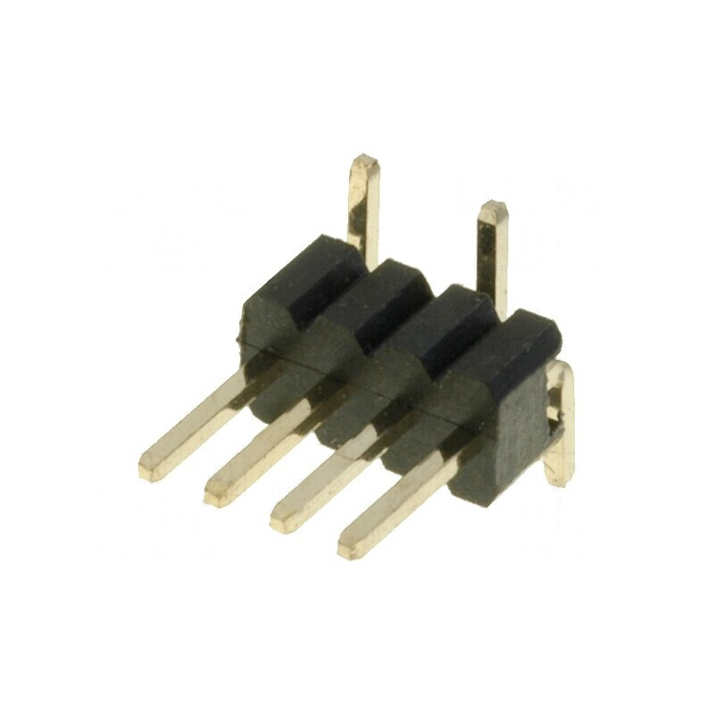 Conector şir pini tată 4 pini verticale 1,27mm | Electronic-mag.ro | Componente Electronice
