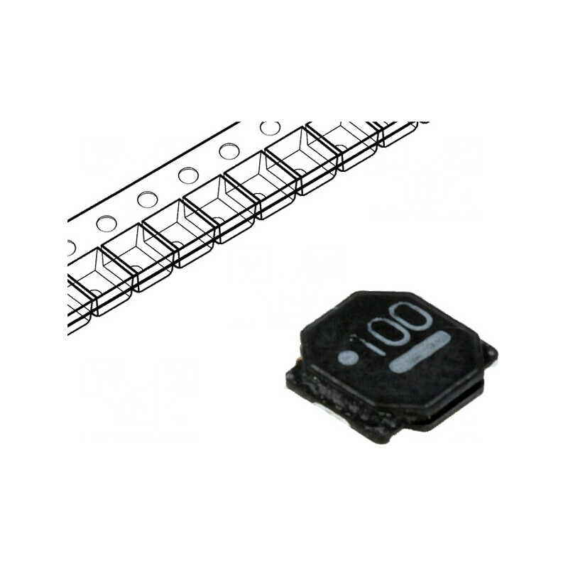 Inductor SMD 10uH 900mA 0,25Ω 4,9x4,9x1mm | Electronic-mag.ro | Componente Electronice Inductor SMD 10uH 900mA 0,25Ω 4,9x4,9x1mm | Electronic-mag.ro | Componente Electronice