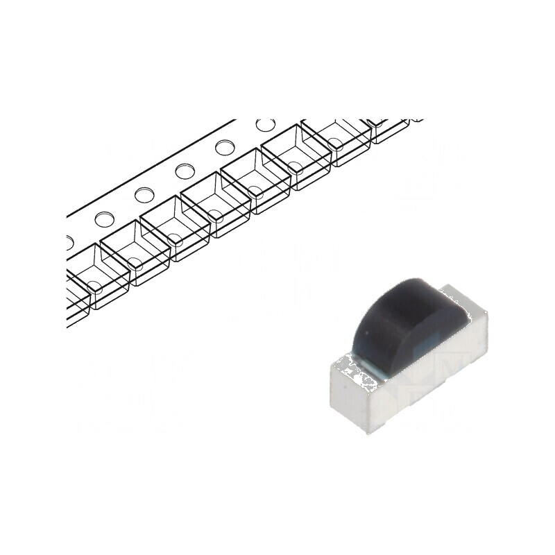 Fotodiodă IR PIN SMD 920nm 780-1050nm 150° plată neagră | Electronic-mag.ro | Componente Electronice