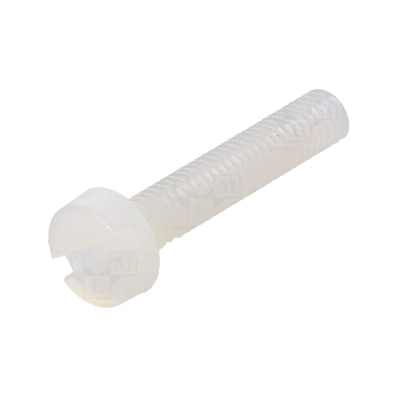 Şurub M3x16 Cap Rotund Crestat Poliamidă 0,5mm | Electronic-mag.ro | Componente Electronice