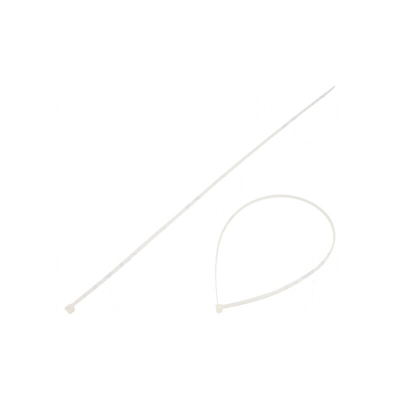 Colier de strângere poliamidă 220N 530mm x 4,8mm natural | Electronic-mag.ro | Componente Electronice