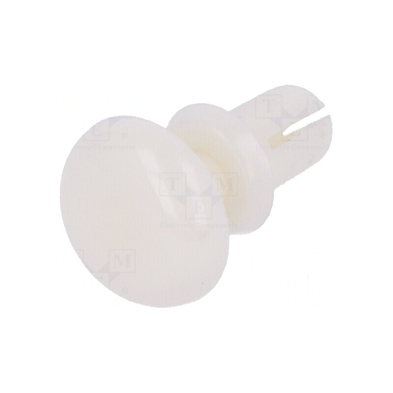 Diblu poliamidă 4,5mm albă pentru montaj 3,1mm | Electronic-mag.ro | Componente Electronice