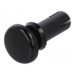 Diblu poliamidă 9mm lungime, 4,1mm diametru orificiu montaj, negru | Electronic-mag.ro | Componente Electronice