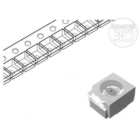 LED SMD 3528 Verde 1400mcd 20mA 521nm 120° 3,5x2,8x1,9mm | Electronic-mag.ro | Componente Electronice